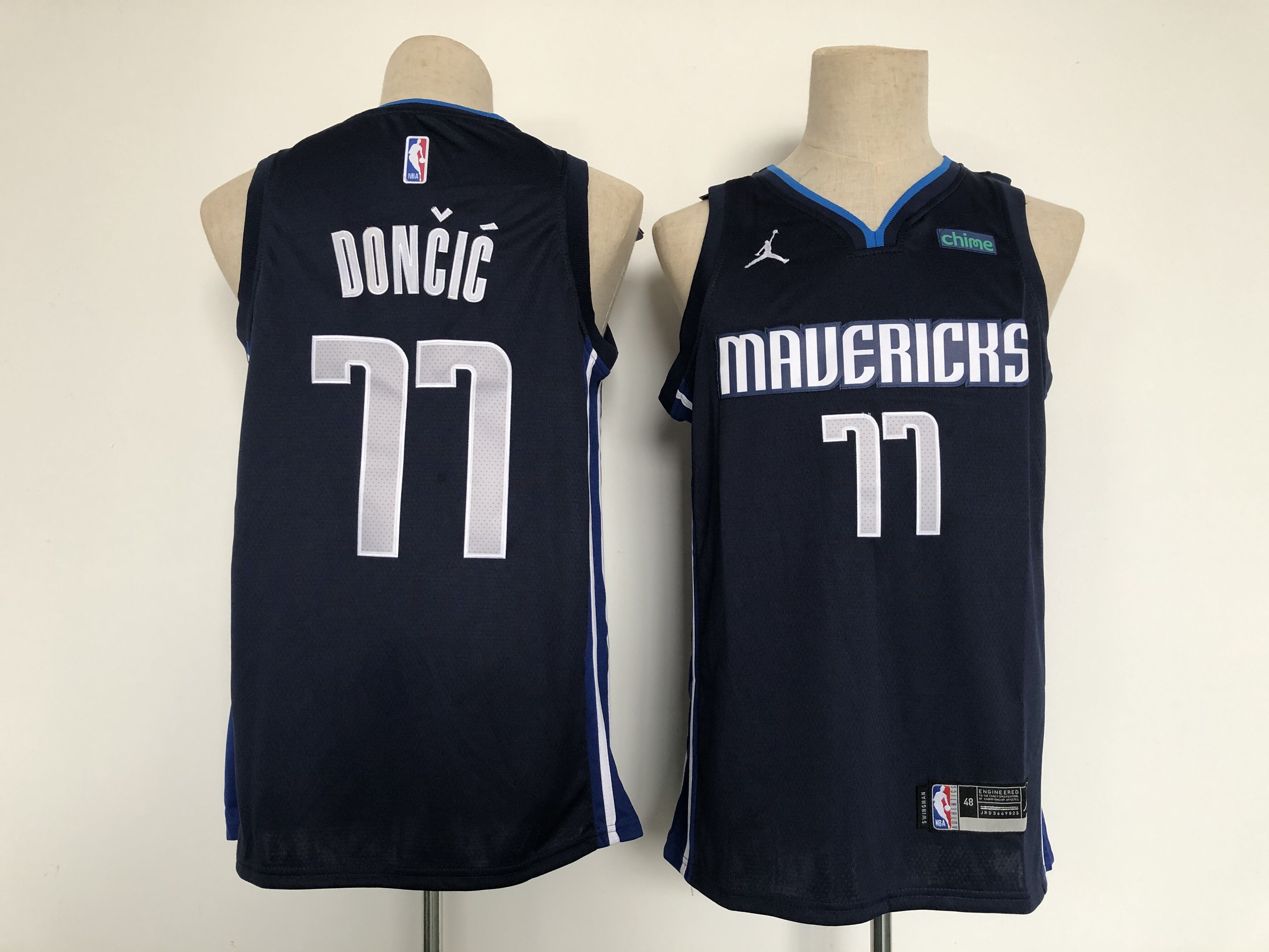 Men Dallas Mavericks #77 Doncic Blue Game Jordan mark 2021 NBA Jersey->toronto raptors->NBA Jersey